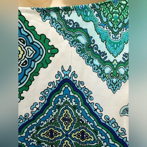 CHICOS Scarf-Print Top - Picture 8 of 13